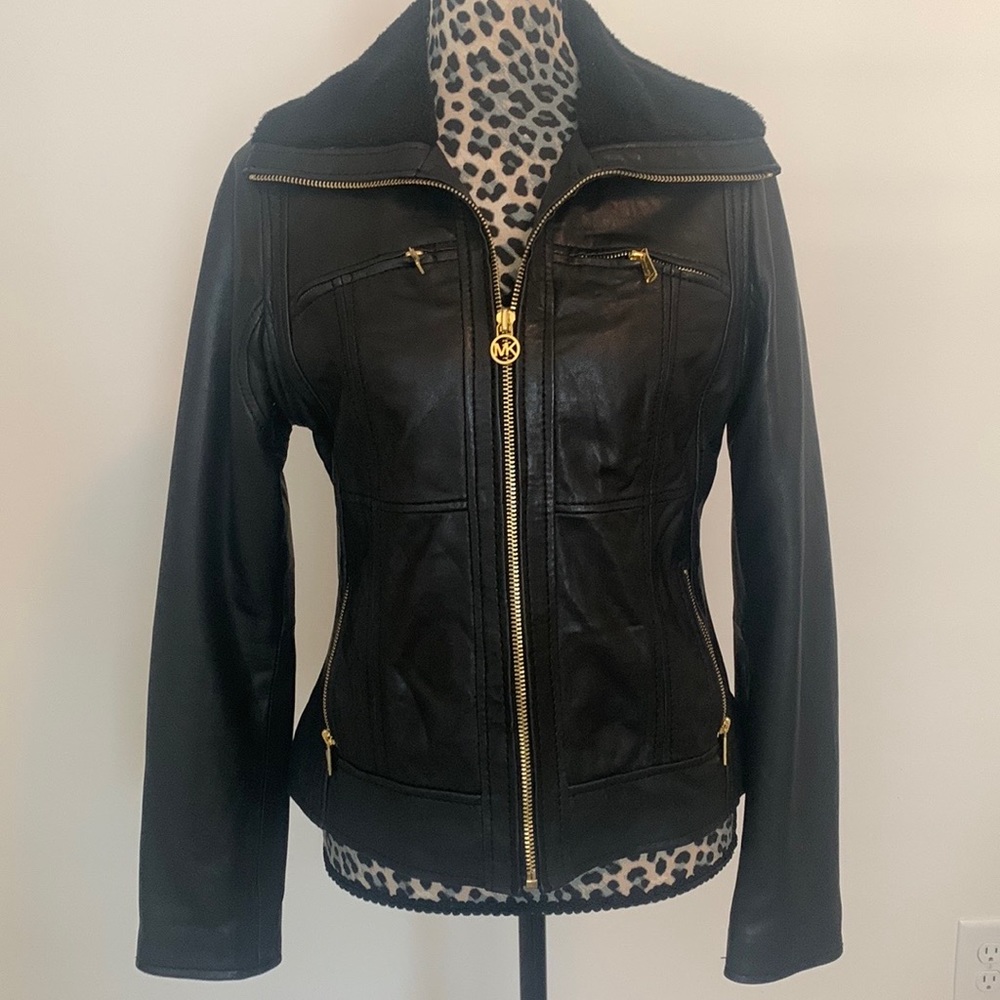 Michael KORS Womens Leather Jacket
